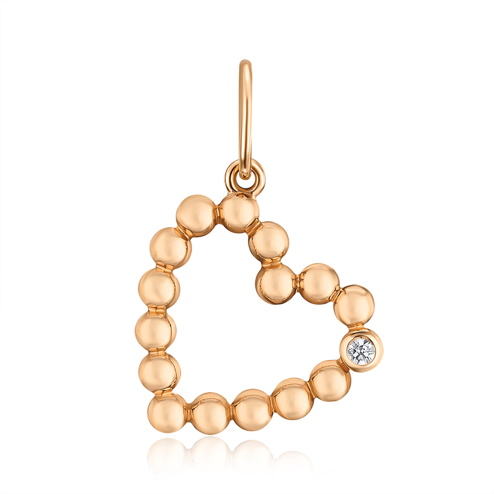 Золота підвіска з діамантом P-DK00900/01/0/8566