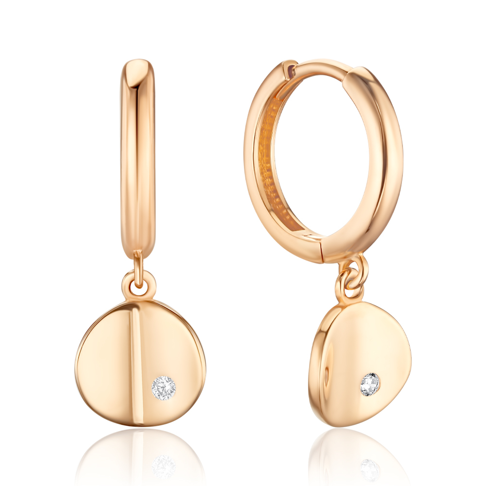 Золоті сережки з фіанітом P-EE0953-05-E/01/1