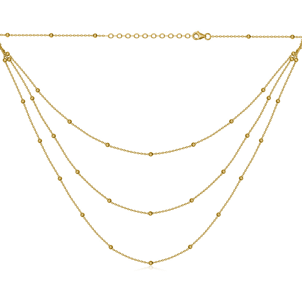 Кольє з жовтого золота без вставки P-K-5326-K/03