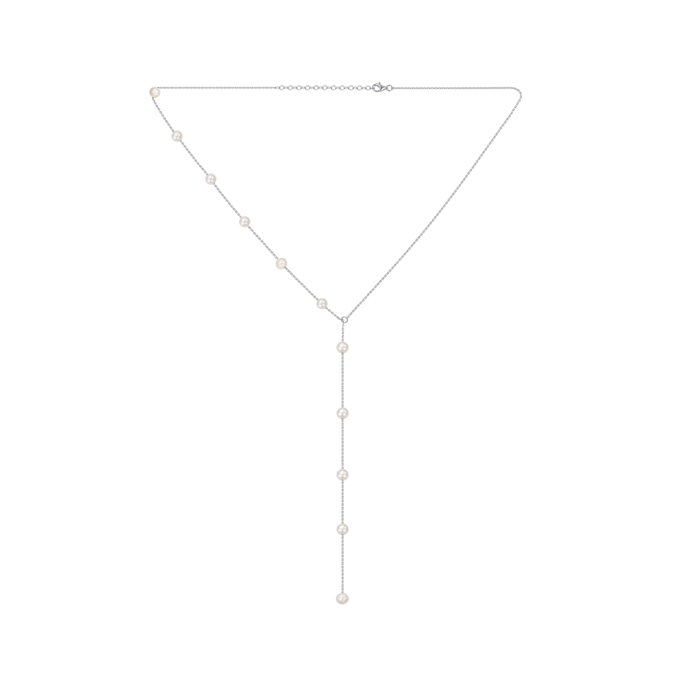 Золоте кольє з перлами P-K-5356-K/02/21048