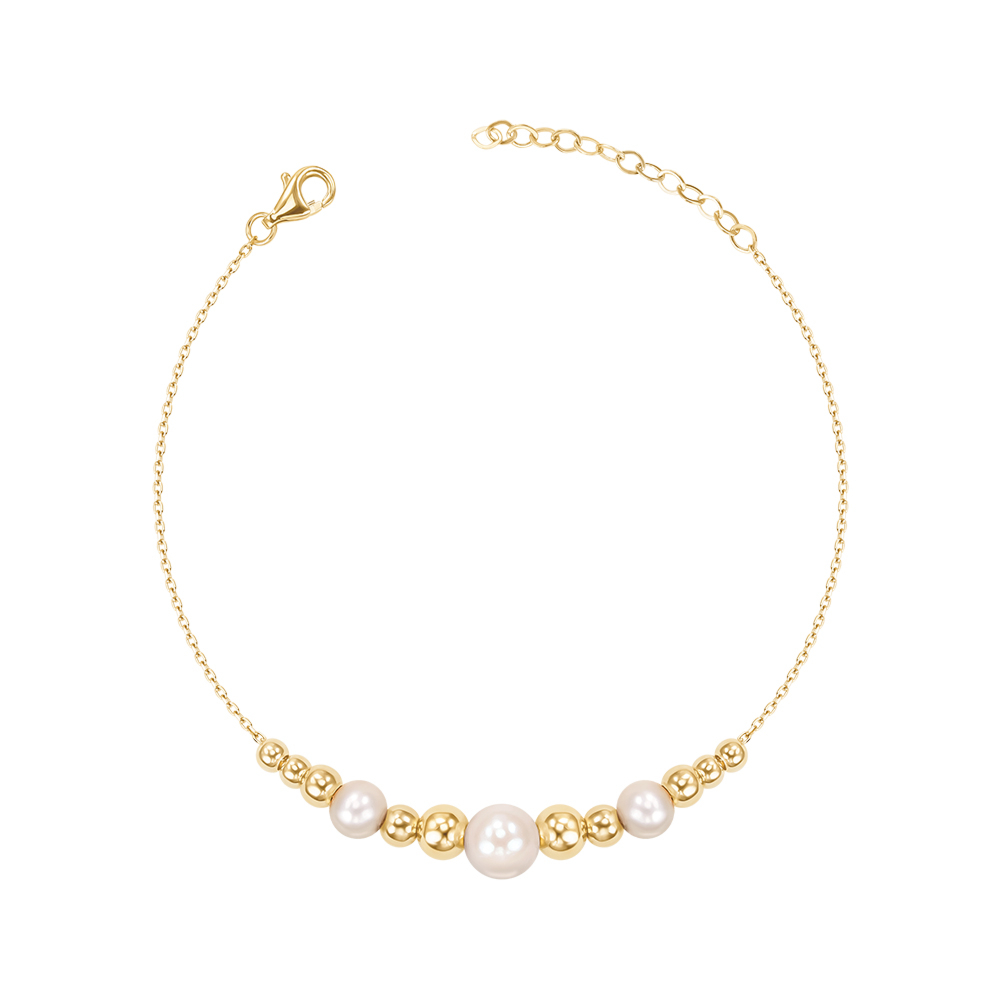 Золотой браслет с жемчугом P-K-5363-B/03/21092