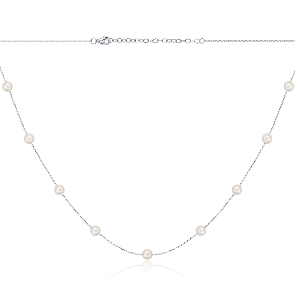 Золоте кольє з перлами P-K-5365-K/02/21048