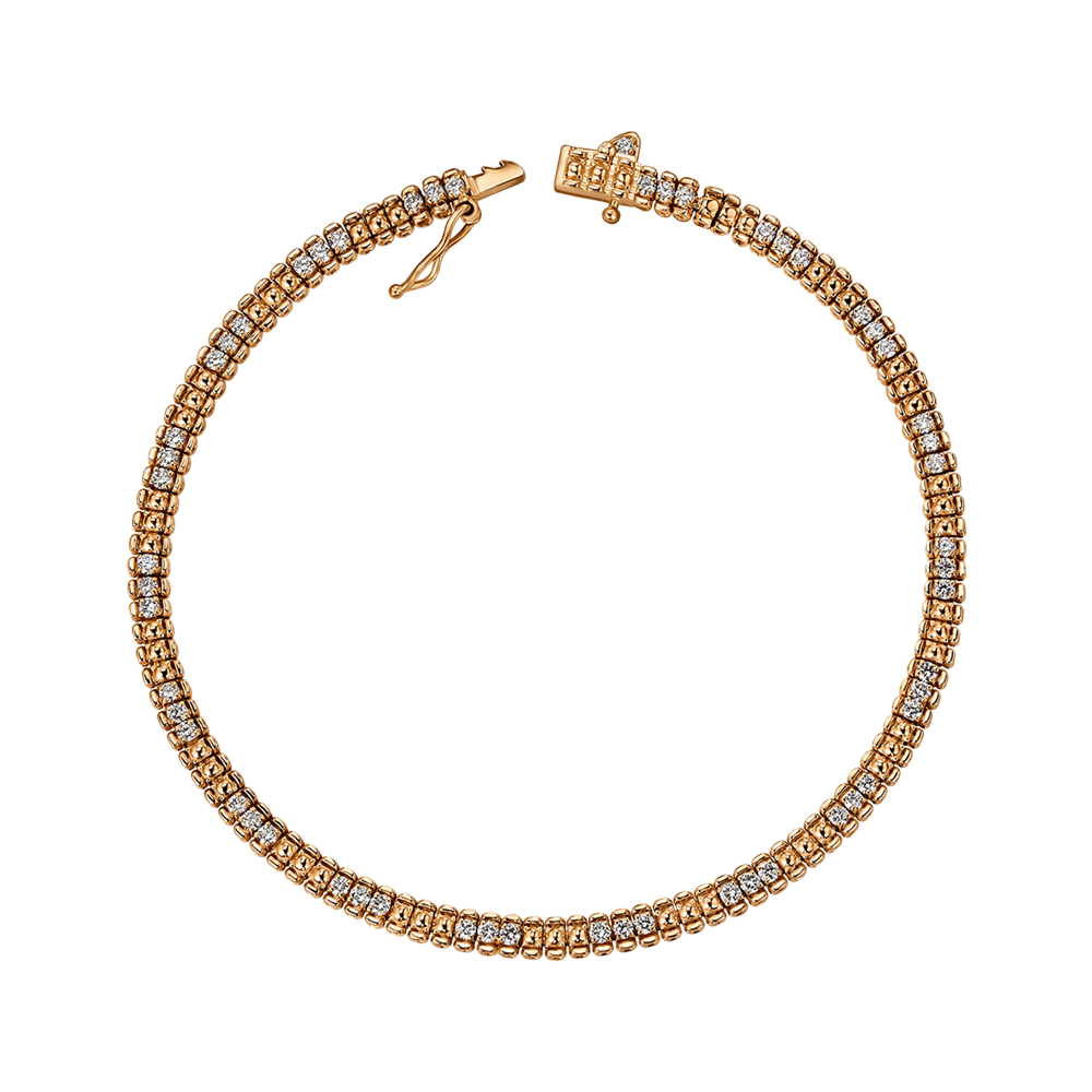 Золотий браслет з діамантами P-SY01884-K/01/9223