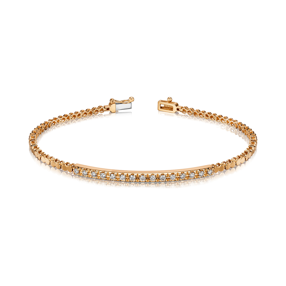 Золотой браслет с бриллиантами P-SY01901-K/01/9022