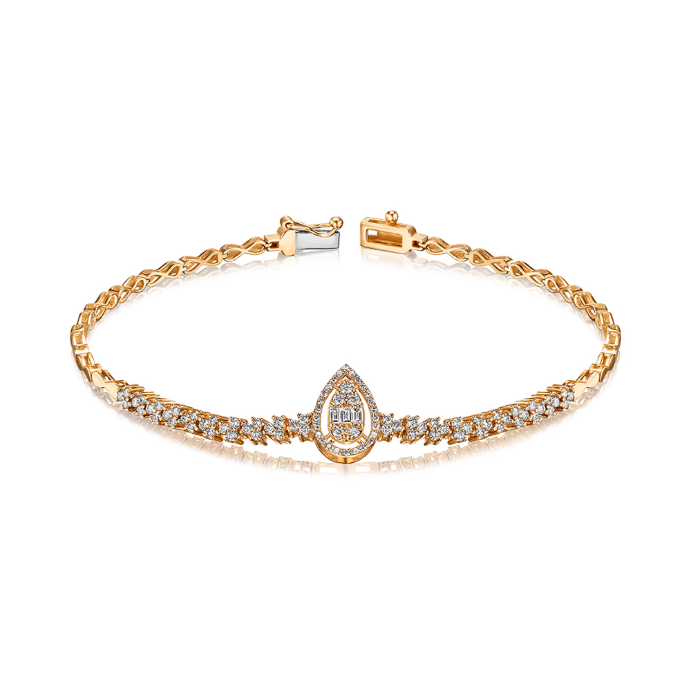 Золотой браслет с бриллиантами P-SY01921-K/01/11998