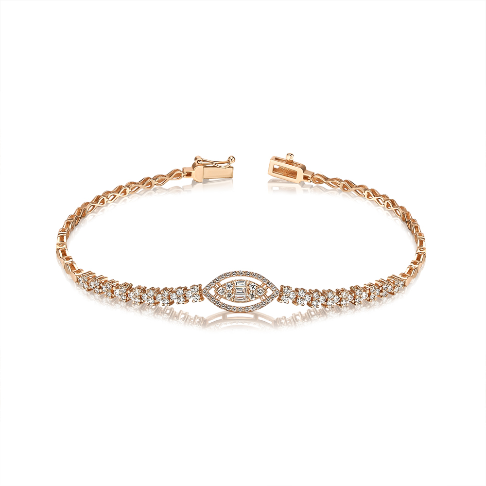 Золотой браслет с бриллиантами P-SY01922-K/01/11998