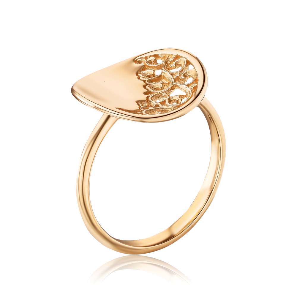 Золотое кольцо без вставки 1091887101