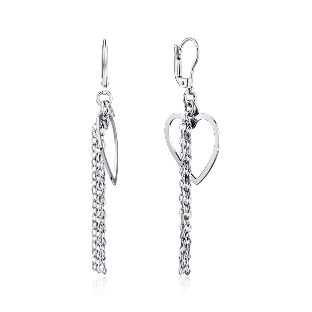 Срібні сережки без вставки OFAXD000038-E/12