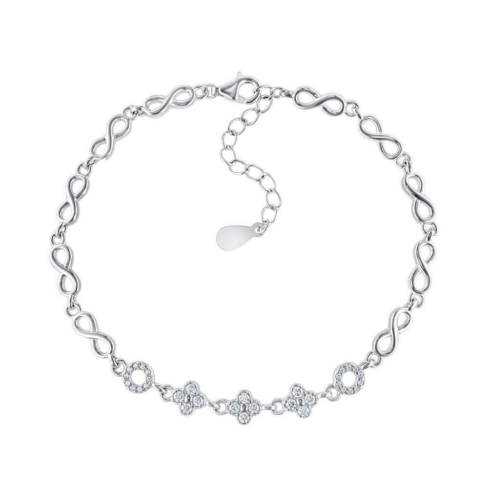Серебряный браслет. Артикул PD01645-B/12/1
