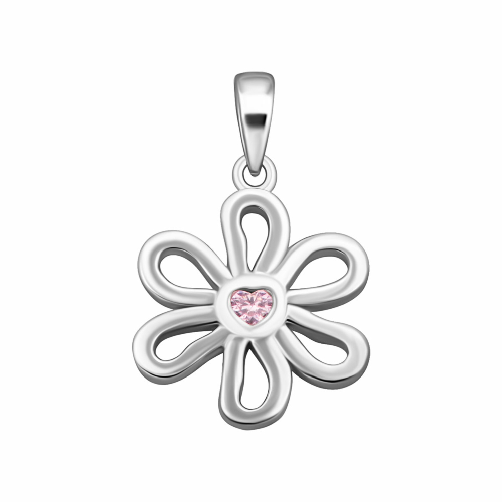 Серебряная подвеска с фианитом. Артикул UG5PE41109 р