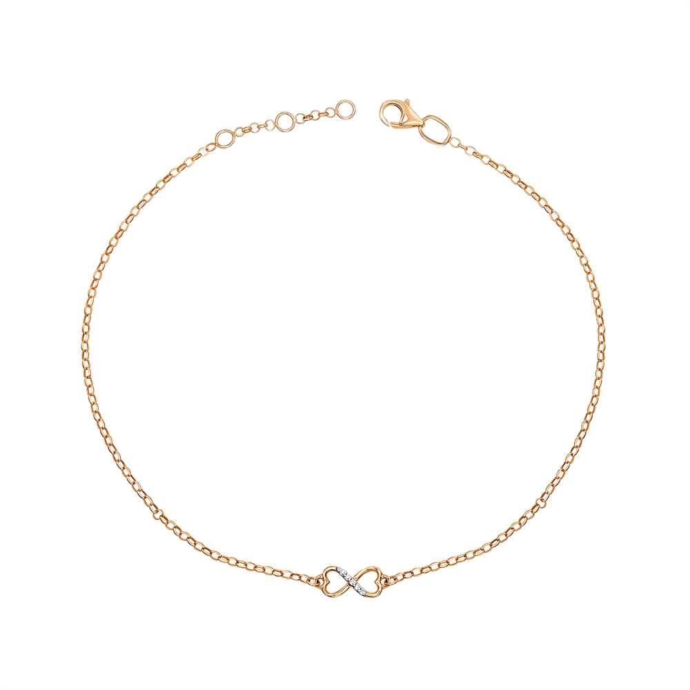 Золотой браслет «Бесконечность» с бриллиантами 560051/66191/01/1/8007