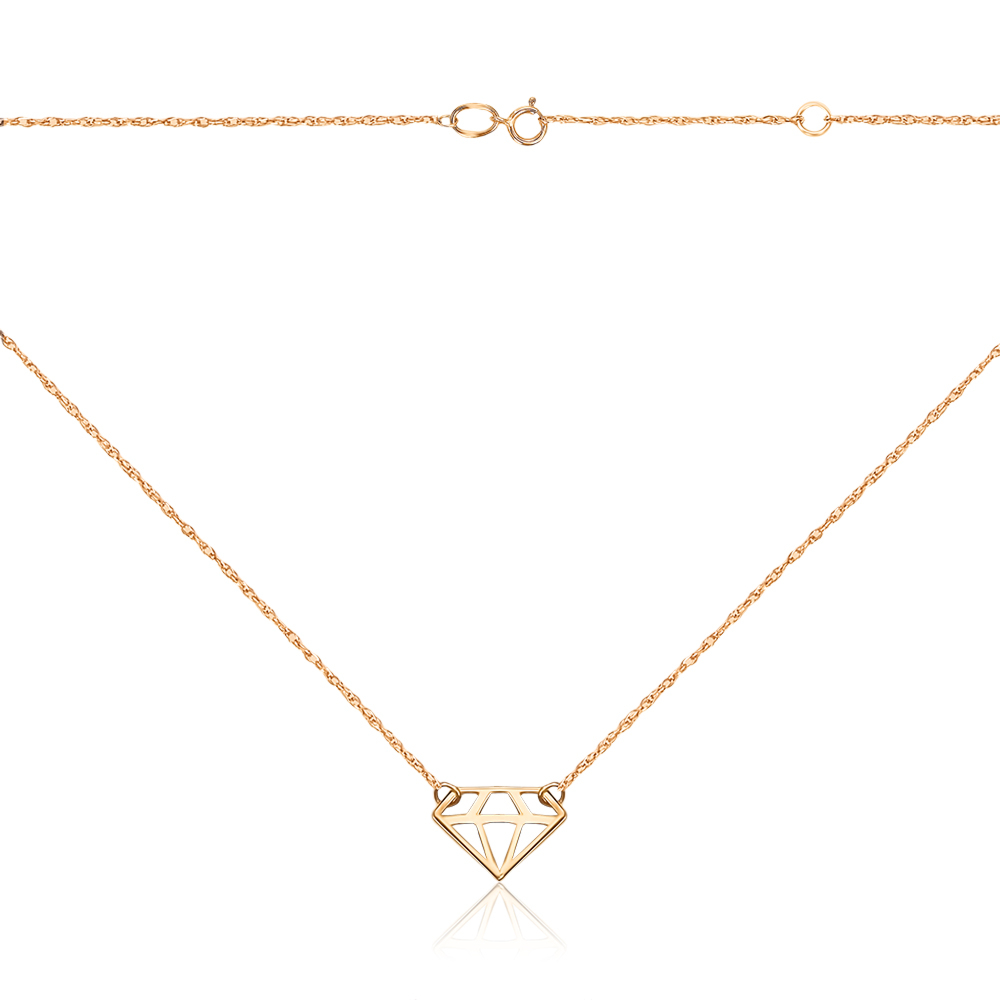 Золоте кольє без вставки G-670-K/01