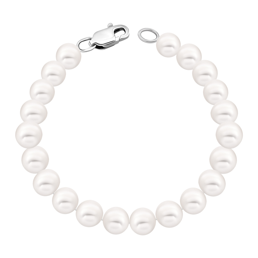 Серебряный браслет с жемчугом. Артикул UG5PS0508бр