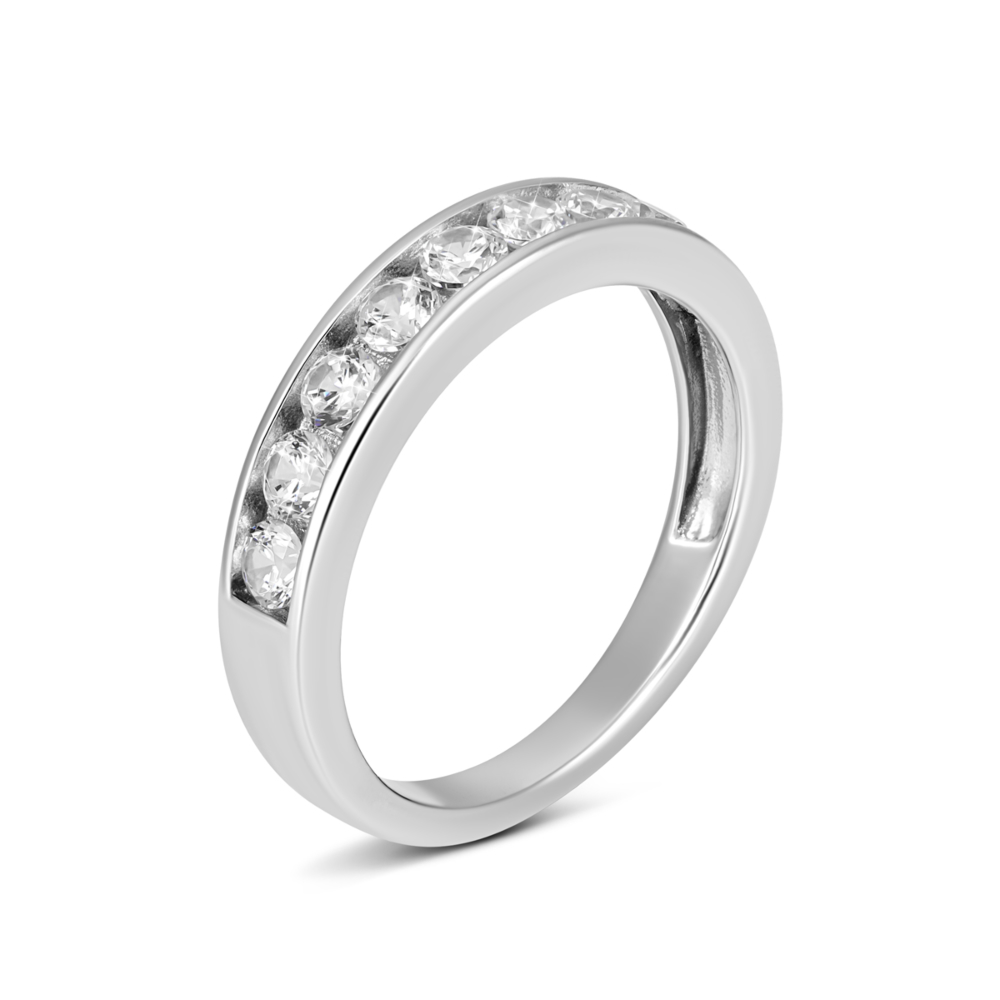 Серебряное кольцо с фианитами. Артикул UG5R37674-W