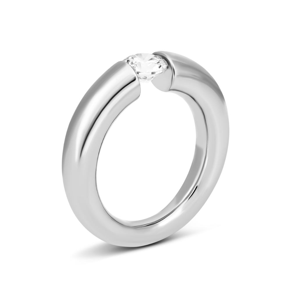 Серебряное кольцо с фианитом. Артикул UG5R38639