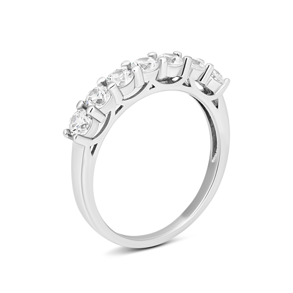 Серебряное кольцо с фианитами. Артикул UG5RIV7001-2
