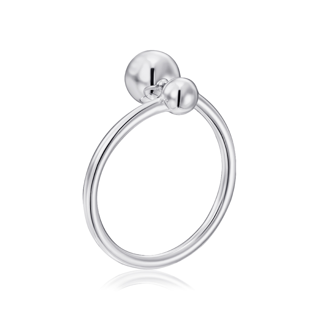 Серебряное кольцо без вставки. Артикул RPB010-R/12