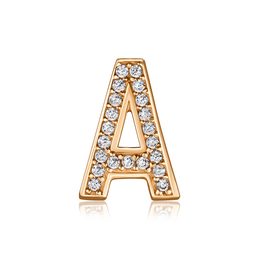 Золотая подвеска с фианитами. Артикул S310291А-P/01/1