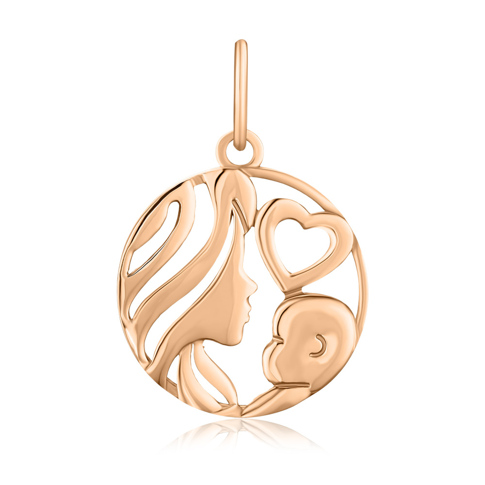 Золота підвіска "Мати та немовля" без вставки S314680-P/01