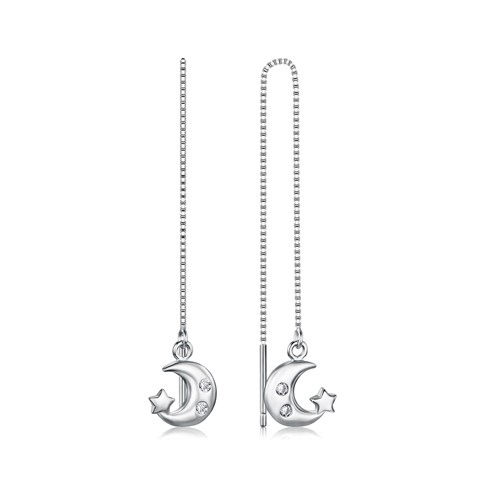 Серебряные серьги SE00486-E/12/1