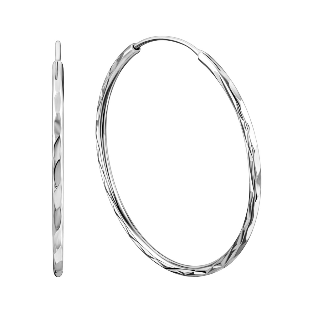 Серебряные серьги-конго. Артикул UG5SE00611-35mm