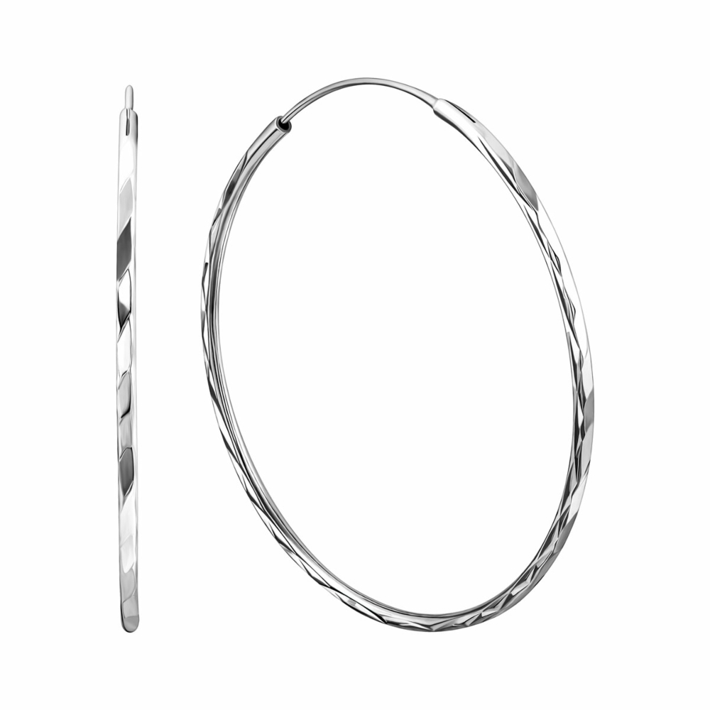 Серебряные серьги-конго. Артикул UG5SE00611-45mm