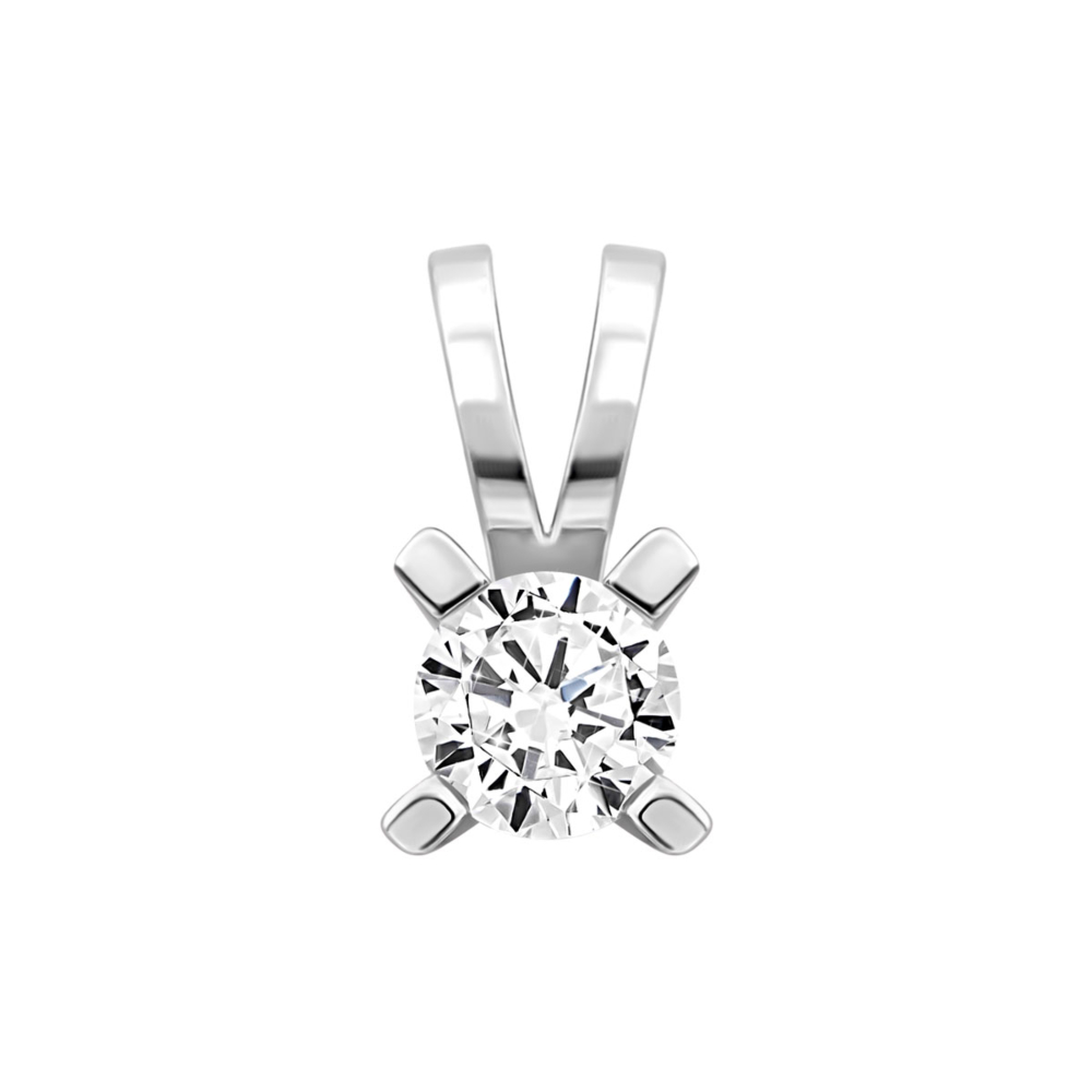 Серебряная подвеска с фианитом.Артикул UG52-P