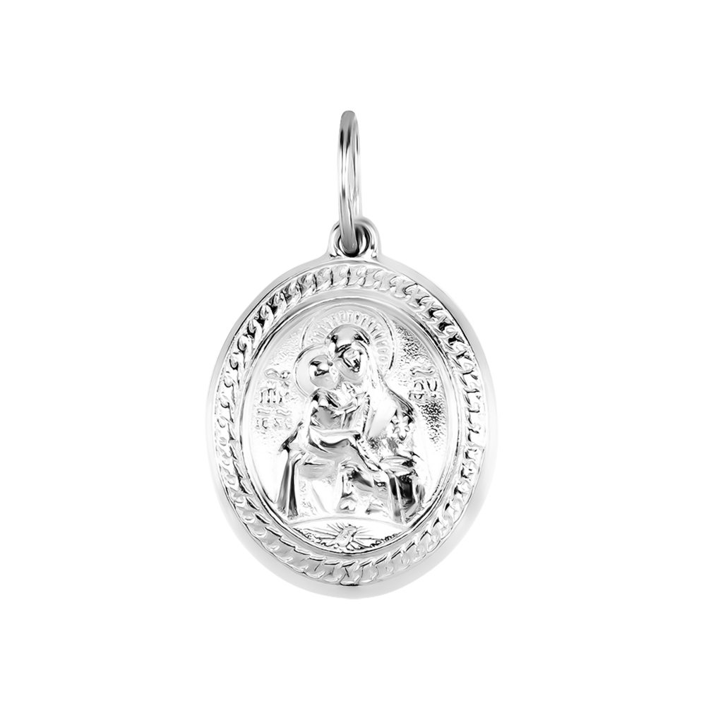 Срібна підвіска-іконка «Божа Матір». Артикул UG5А072/1