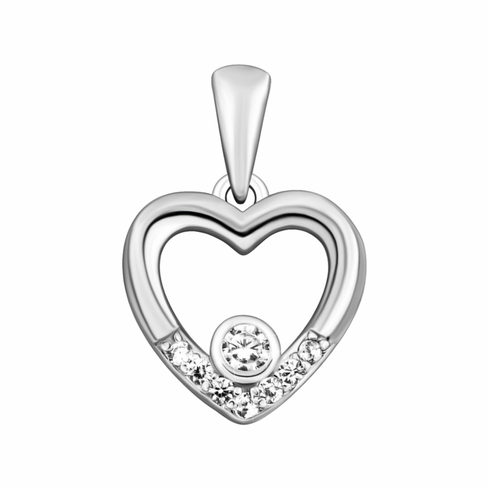 Серебряная подвеска с фианитами.Артикул UG5PE40877