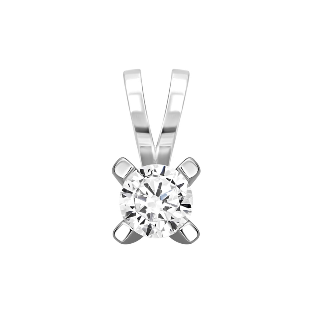 Серебряная подвеска с фианитом.Артикул UG53-P