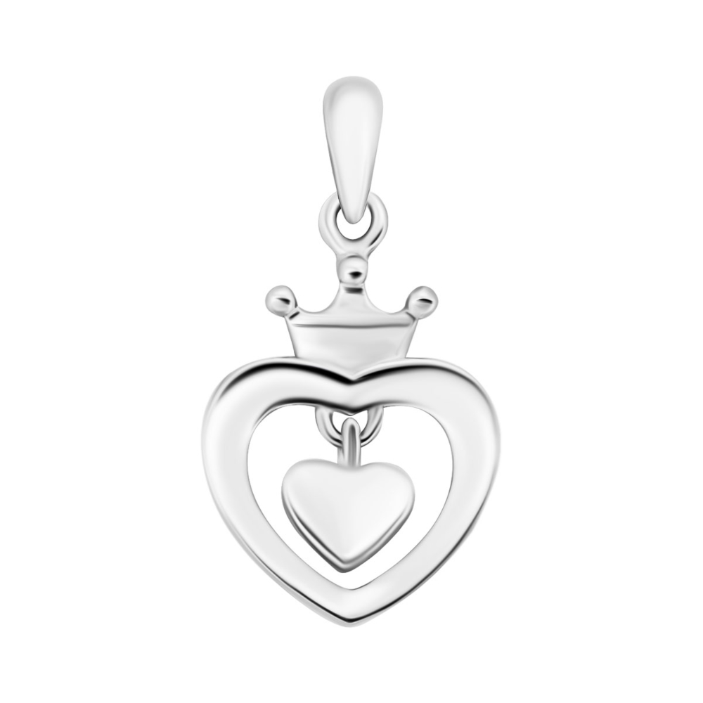 Серебряная подвеска Сердце. Артикул UG5PE41107