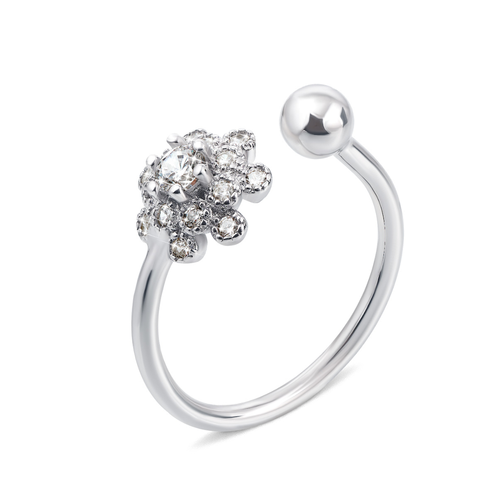 Серебряное кольцо с фианитами (1RI54301/0-R)