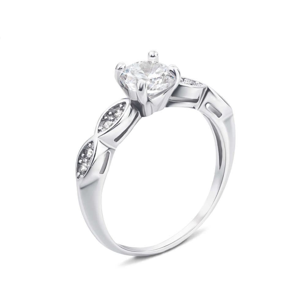 Серебряное кольцо с фианитами (1RI56993-R)