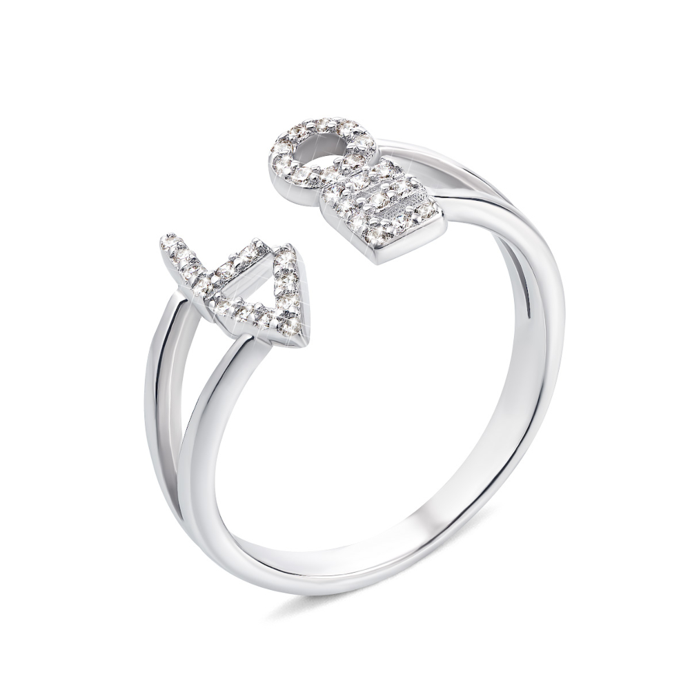 Серебряное кольцо с фианитами (1RI60237/0-R)