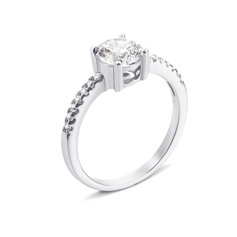 Серебряное кольцо с фианитами (DR02781-R)
