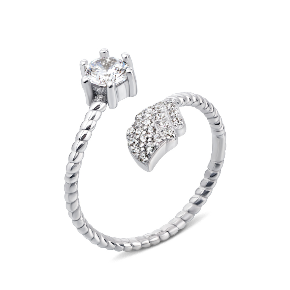 Серебряное кольцо с фианитами (DR0402/0-R)