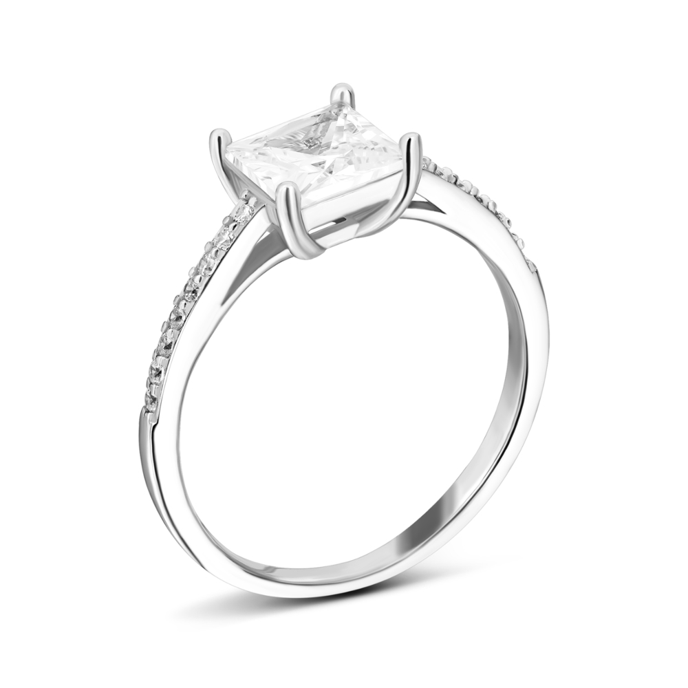 Серебряное кольцо с фианитами.Артикул UG5SZDR00309