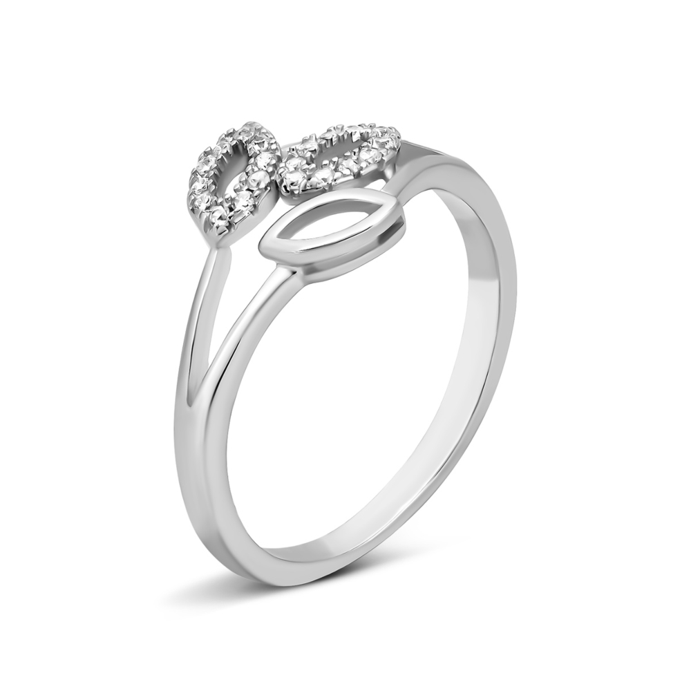 Серебряное кольцо с фианитами.Артикул UG5SZDR11365
