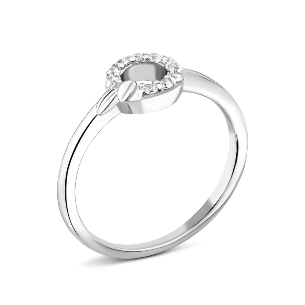 Серебряное кольцо с фианитами.Артикул UG5SZDR11377