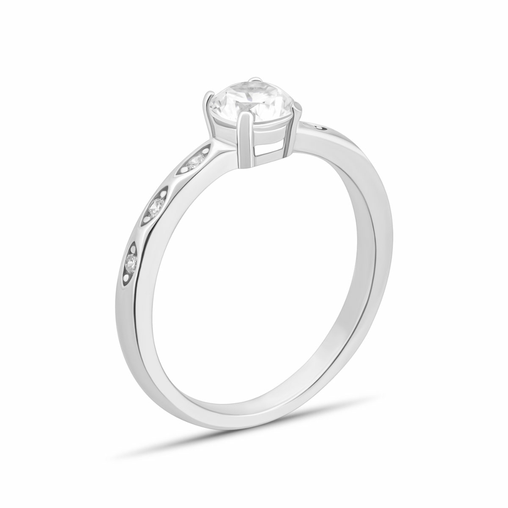 Серебряное кольцо с фианитами.Артикул UG5SZDR16743