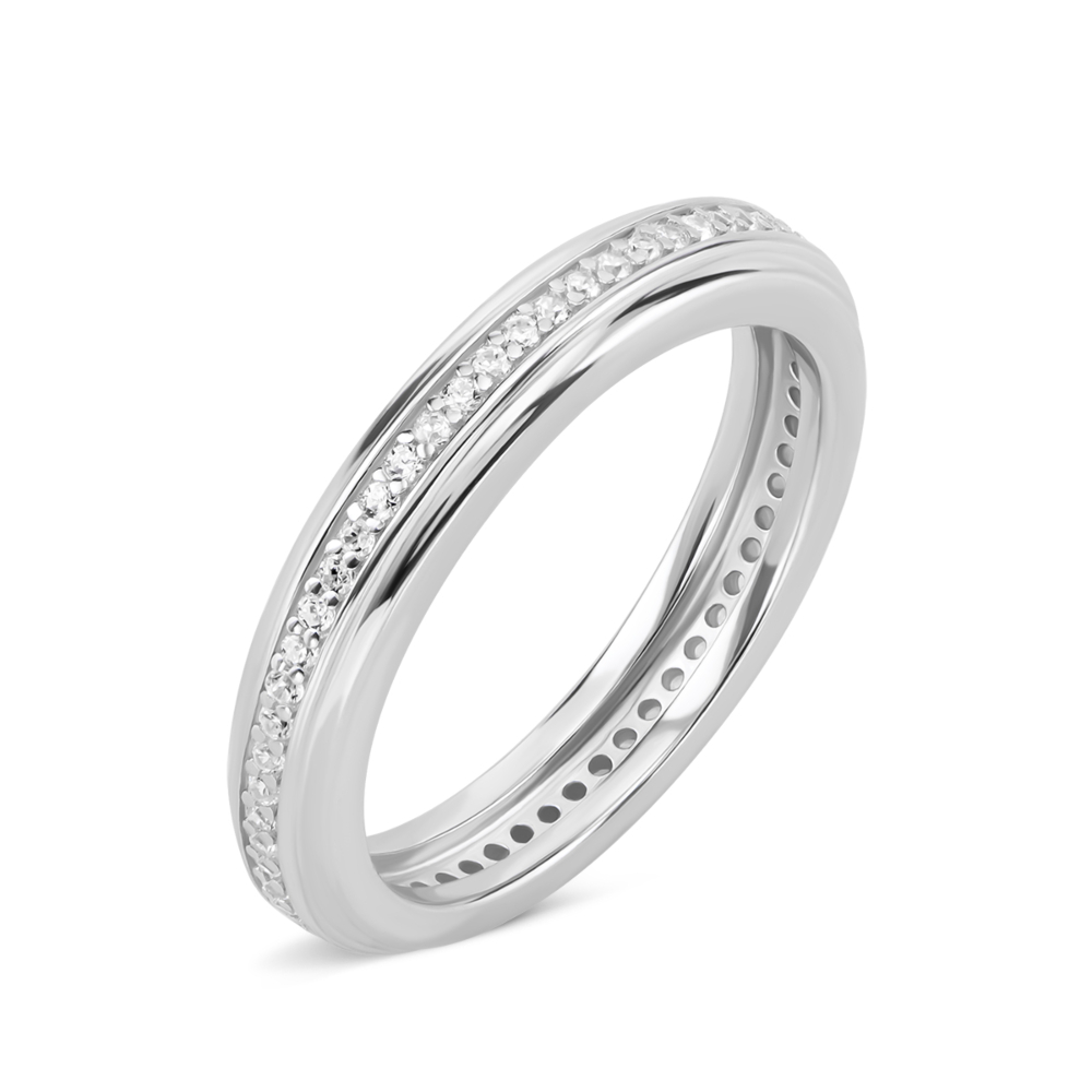 Серебряное кольцо с фианитами. Артикул UG5TA07937