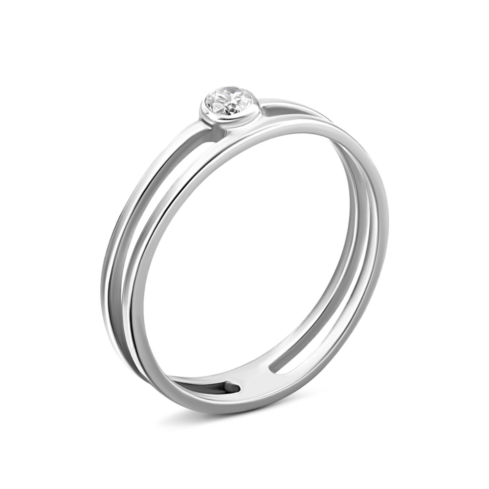 Серебряное кольцо с фианитом.Артикул UG51280