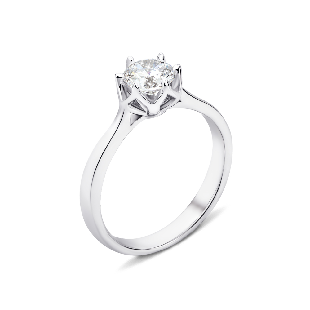 Серебряное кольцо с фианитом (1RI59720/12-R)