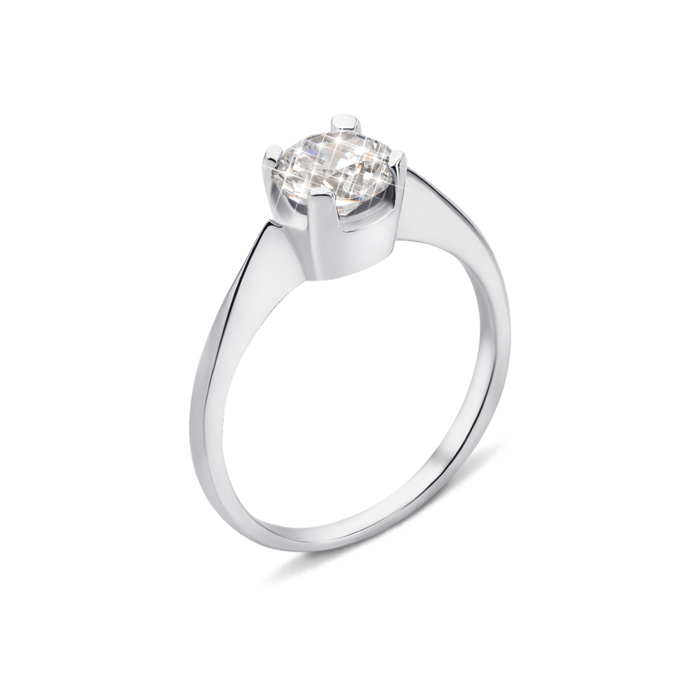 Серебряное кольцо с фианитом (1RI67777/22-R)