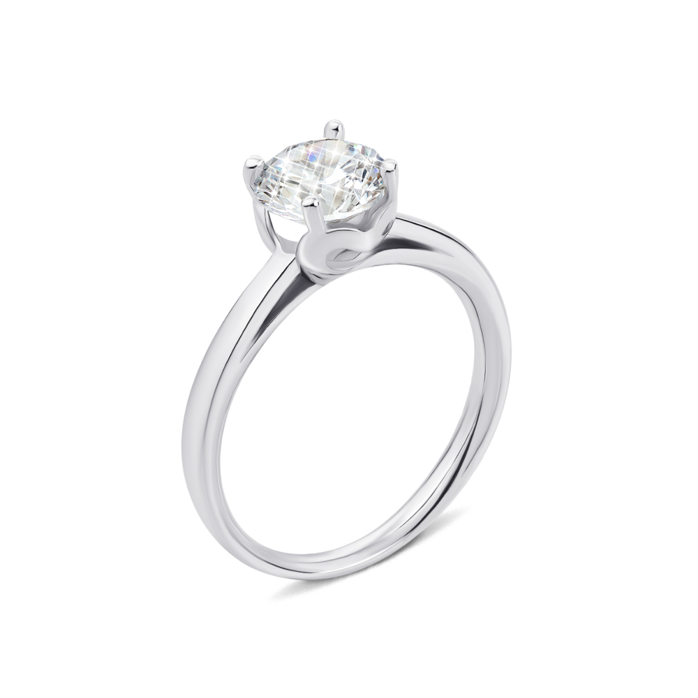 Серебряное кольцо с фианитом (1RI67777/4-R)