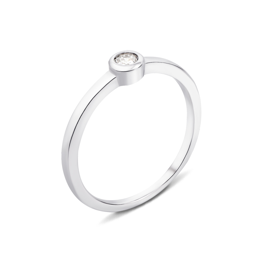 Серебряное кольцо с фианитом (LR793-R/12/1)