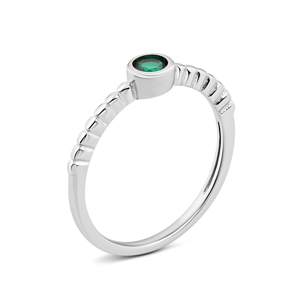 Серебряное кольцо с фианитом.Артикул UG5SZDR16060