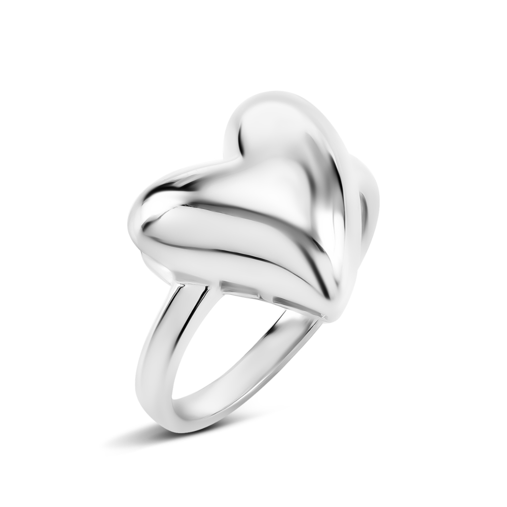 Серебряное кольцо Сердце. Артикул UG59510440