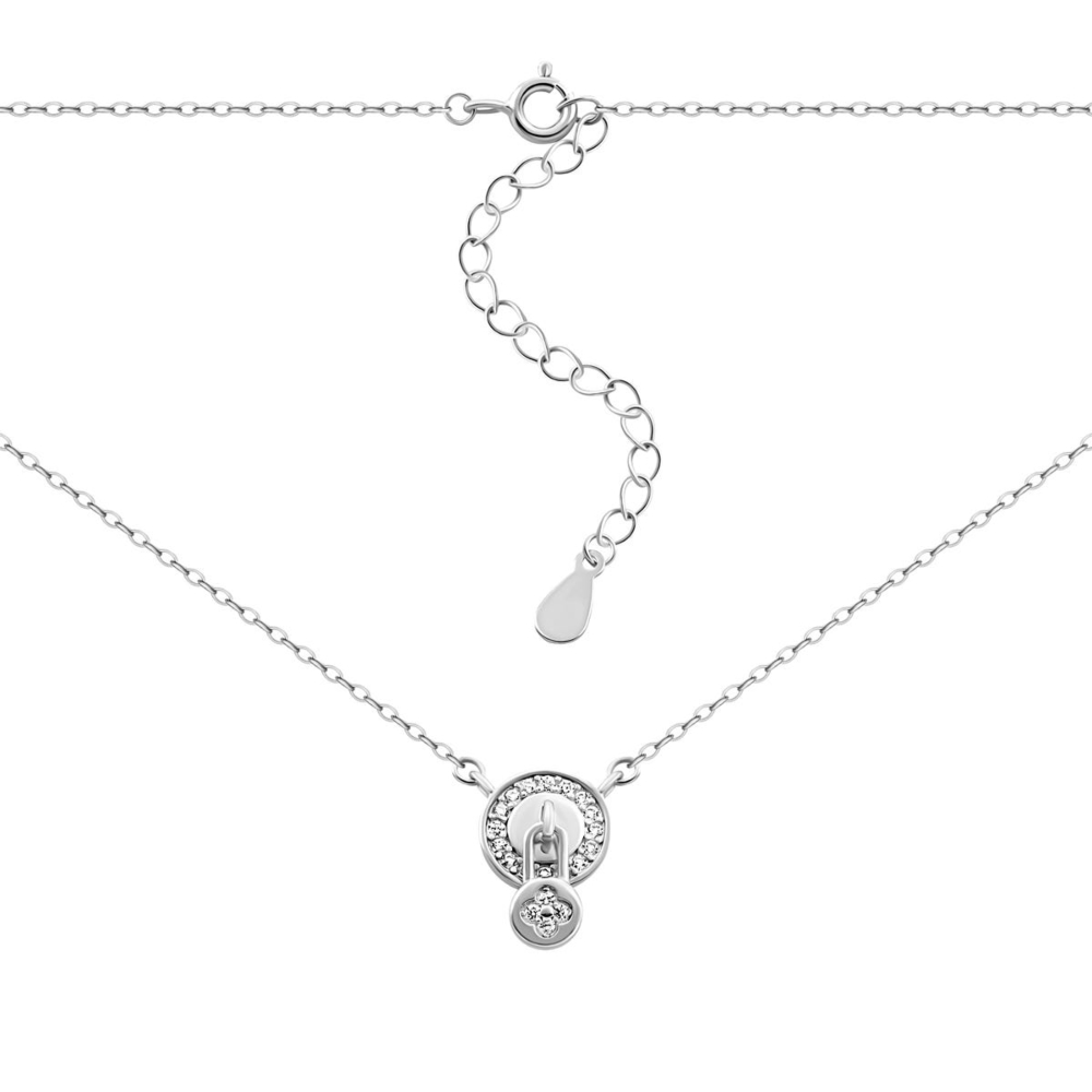Серебряное колье с фианитами. Артикул UG57D16227