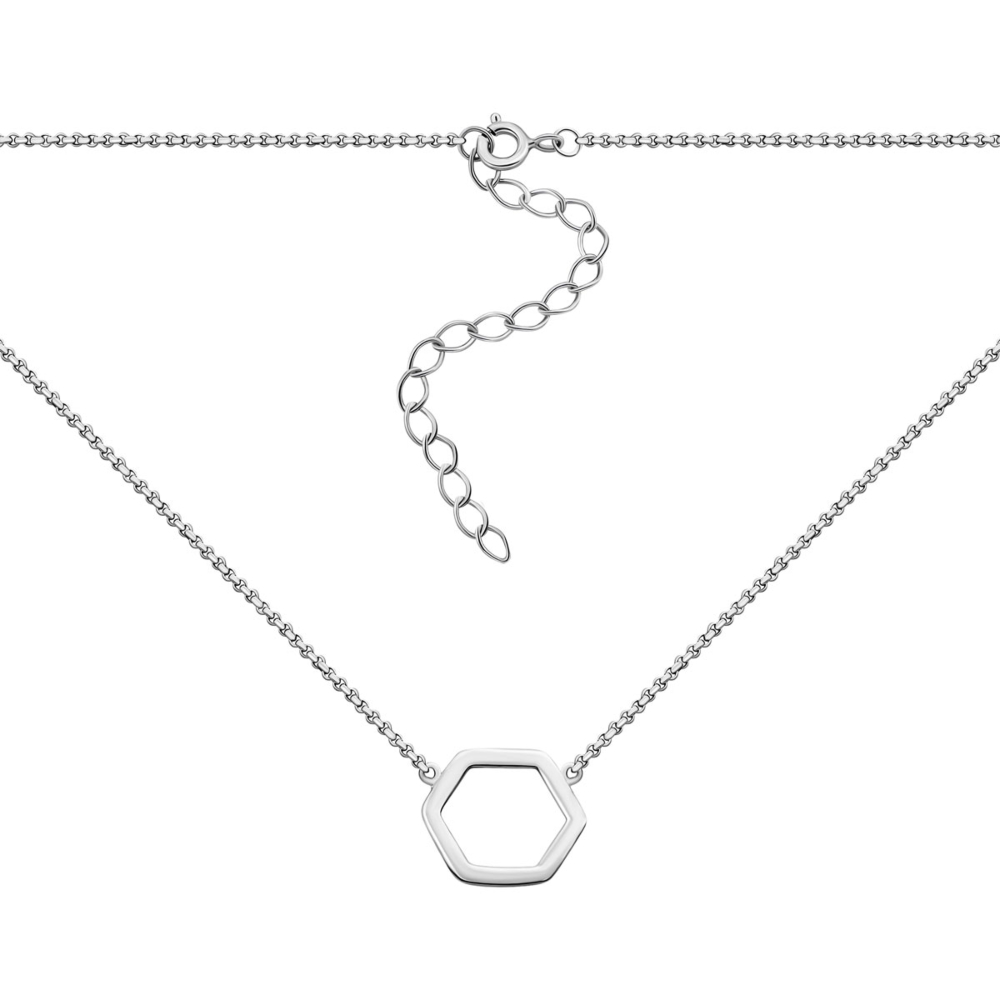 Серебряное колье.Артикул UG51205Кол.Rh